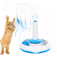 Load image into Gallery viewer, Electric Rotating Funny Cat Feather Stick