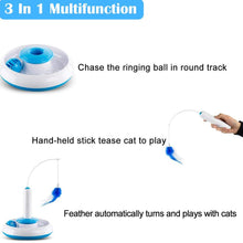 Load image into Gallery viewer, Electric Rotating Funny Cat Feather Stick